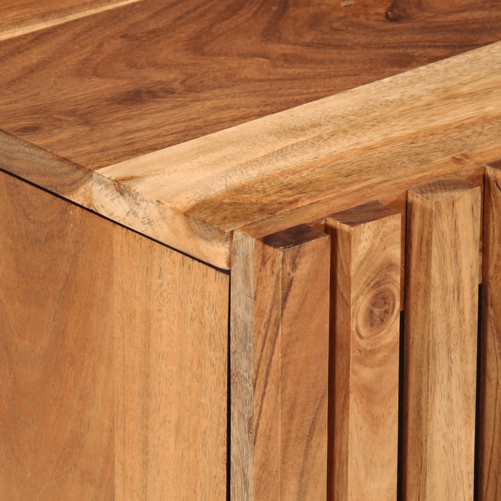 vidaXL 2 Piece Bathroom Furniture Set Solid Wood Acacia