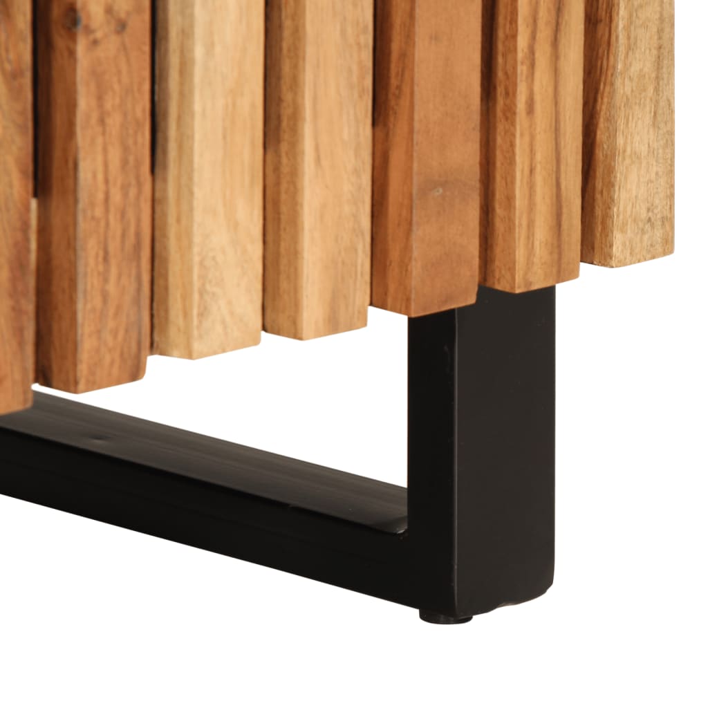 vidaXL 2 Piece Bathroom Furniture Set Solid Wood Acacia