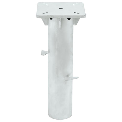 vidaXL In-Ground Parasol Base Silver 16x16x39.5 cm Steel