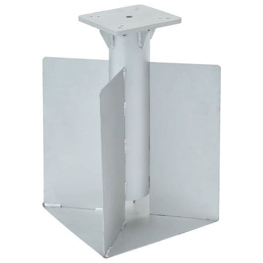 vidaXL In-Ground Parasol Base Silver 27.5x27.5x45 cm Steel
