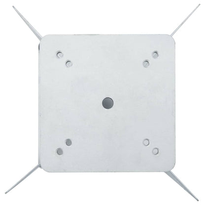 vidaXL In-Ground Parasol Base Silver 27.5x27.5x45 cm Steel