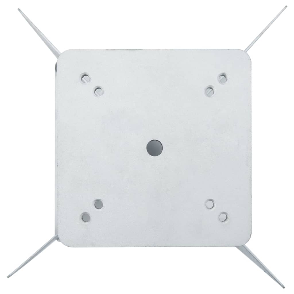 vidaXL In-Ground Parasol Base Silver 27,5x27,5x45 cm Steel