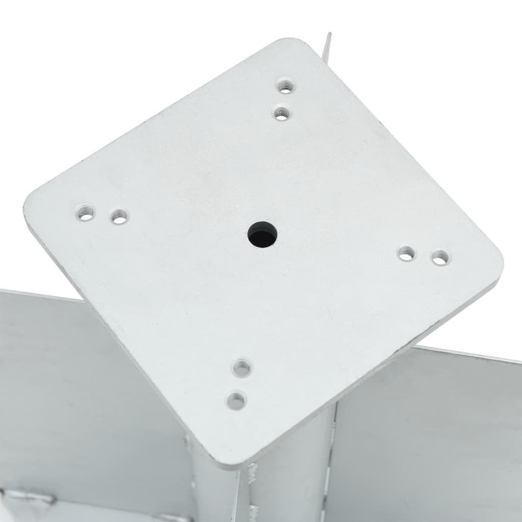 vidaXL In-Ground Parasol Base Silver 27,5x27,5x45 cm Steel