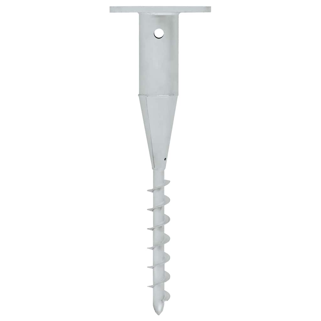 vidaXL In-Ground Parasol Base with Rod 16x16x52 cm Steel