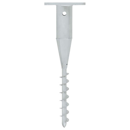 vidaXL In-Ground Parasol Base with Rod 16x16x52 cm Steel