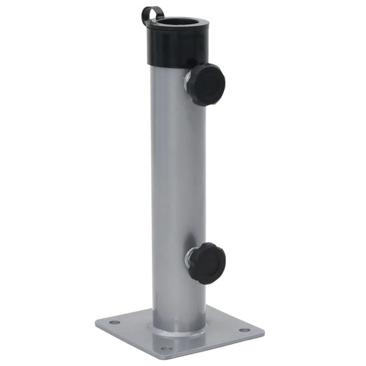 vidaXL Parasol Base for Ø38/48 mm Pole Silver Steel