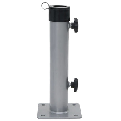 vidaXL Parasol Base for Ø38/48 mm Pole Silver Steel