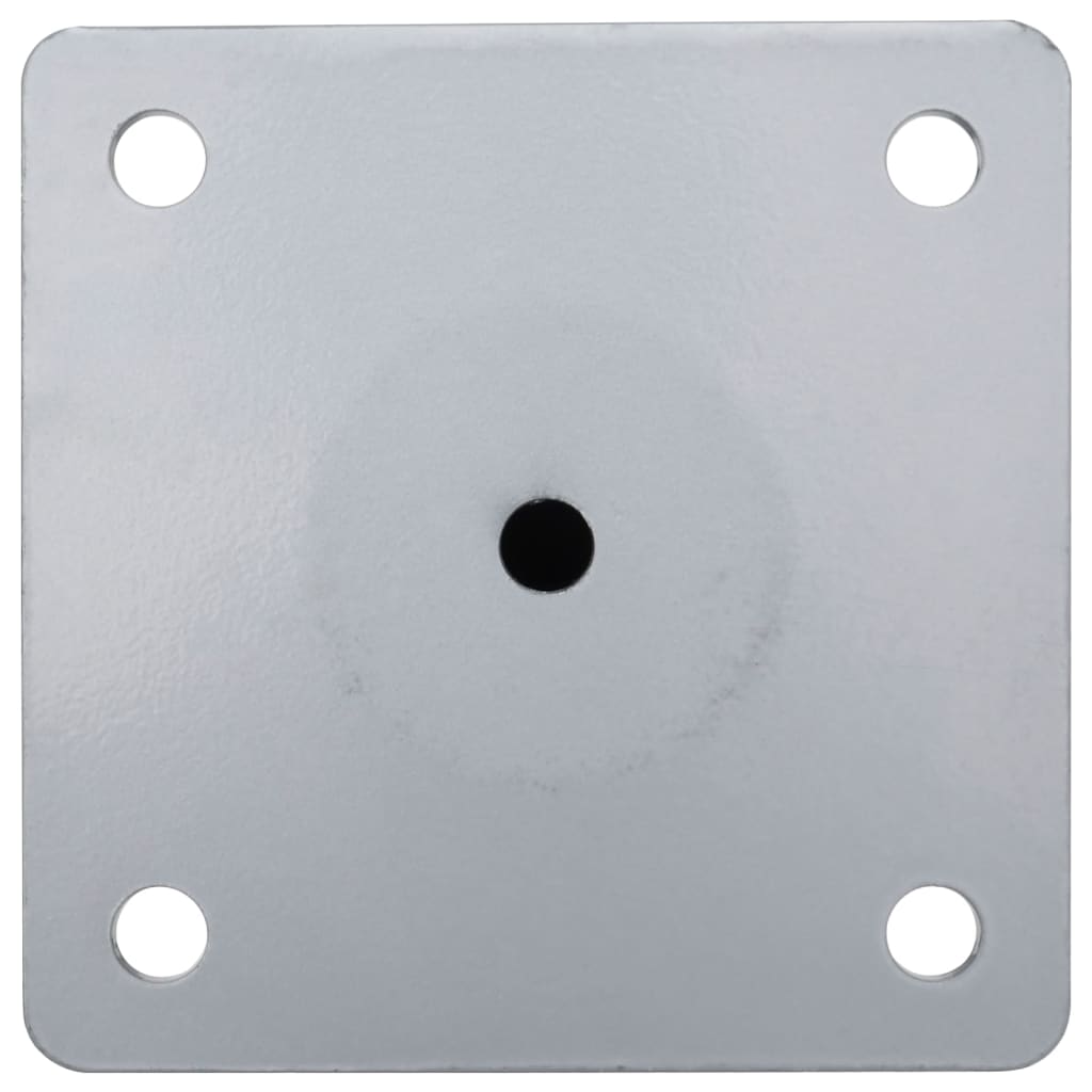 vidaXL Parasol Base for Ø38/48 mm Pole Silver Steel
