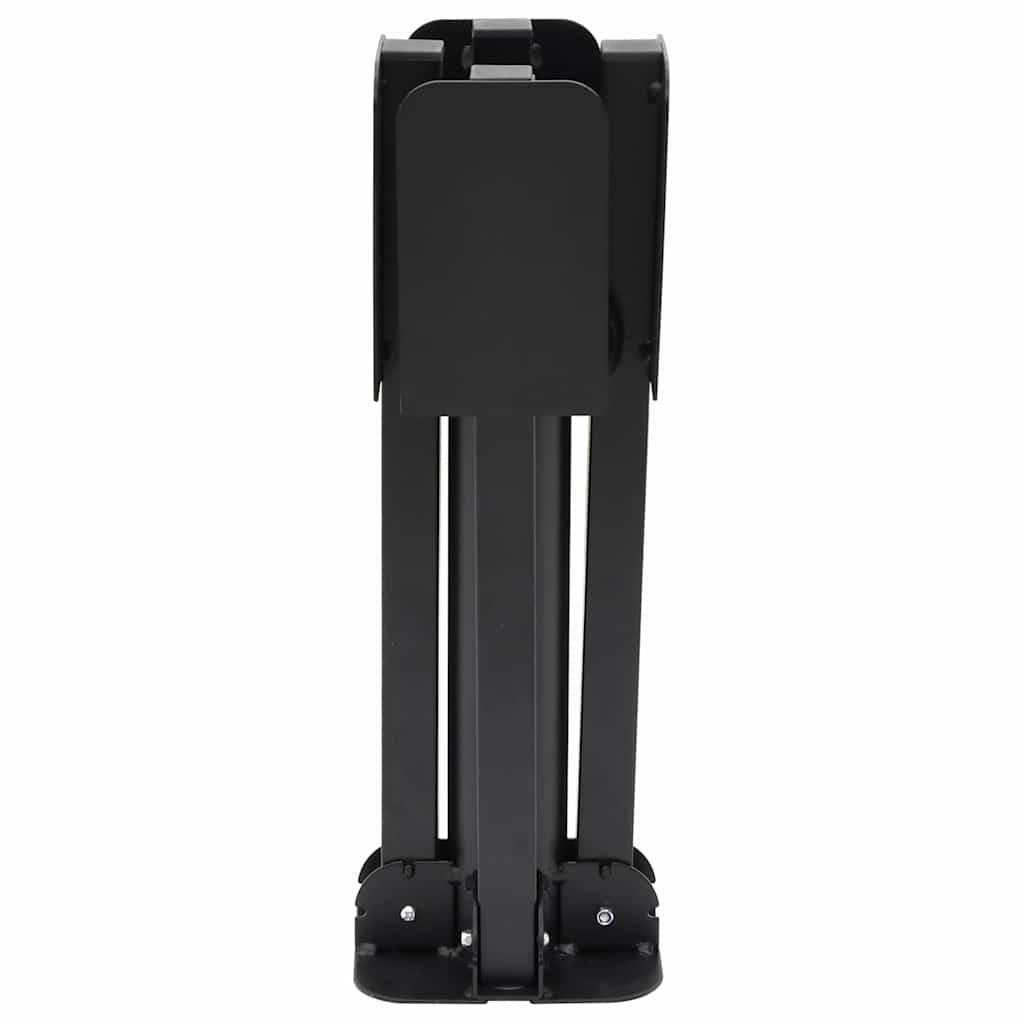 vidaXL Parasol Base Foldable for Ø38/48 mm Pole Glossy Black Steel