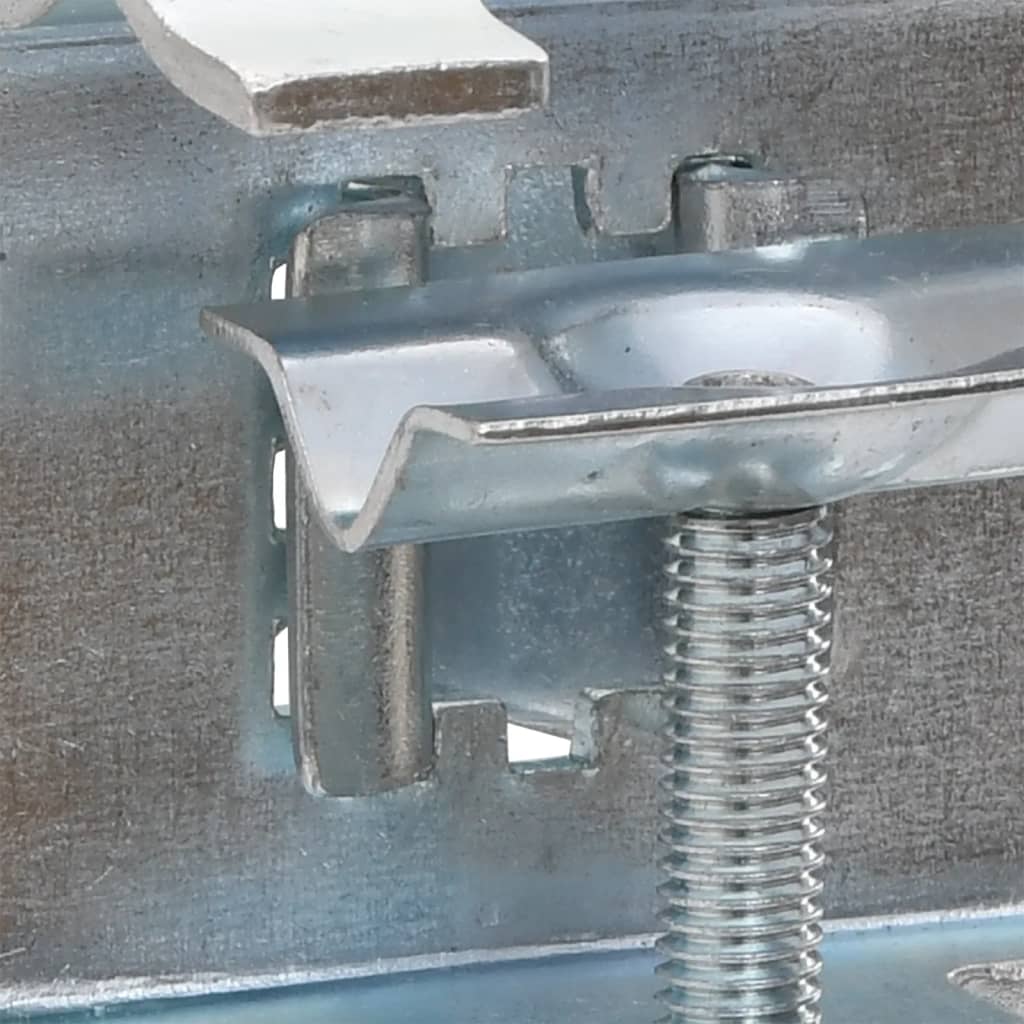 vidaXL Umbrella Clamps for Balcony 2 pcs 32 mm Galvanised Steel