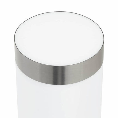 vidaXL Outdoor Wall Light Silver 12 x 7.5 x 27 cm Stainless steel