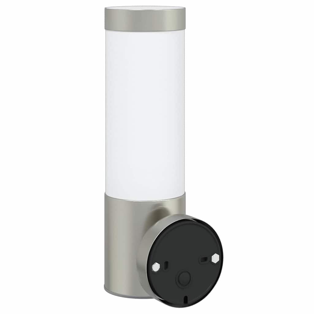 vidaXL Outdoor Wall Light 2 pcs Silver 12 x 8.5 x 27 cm