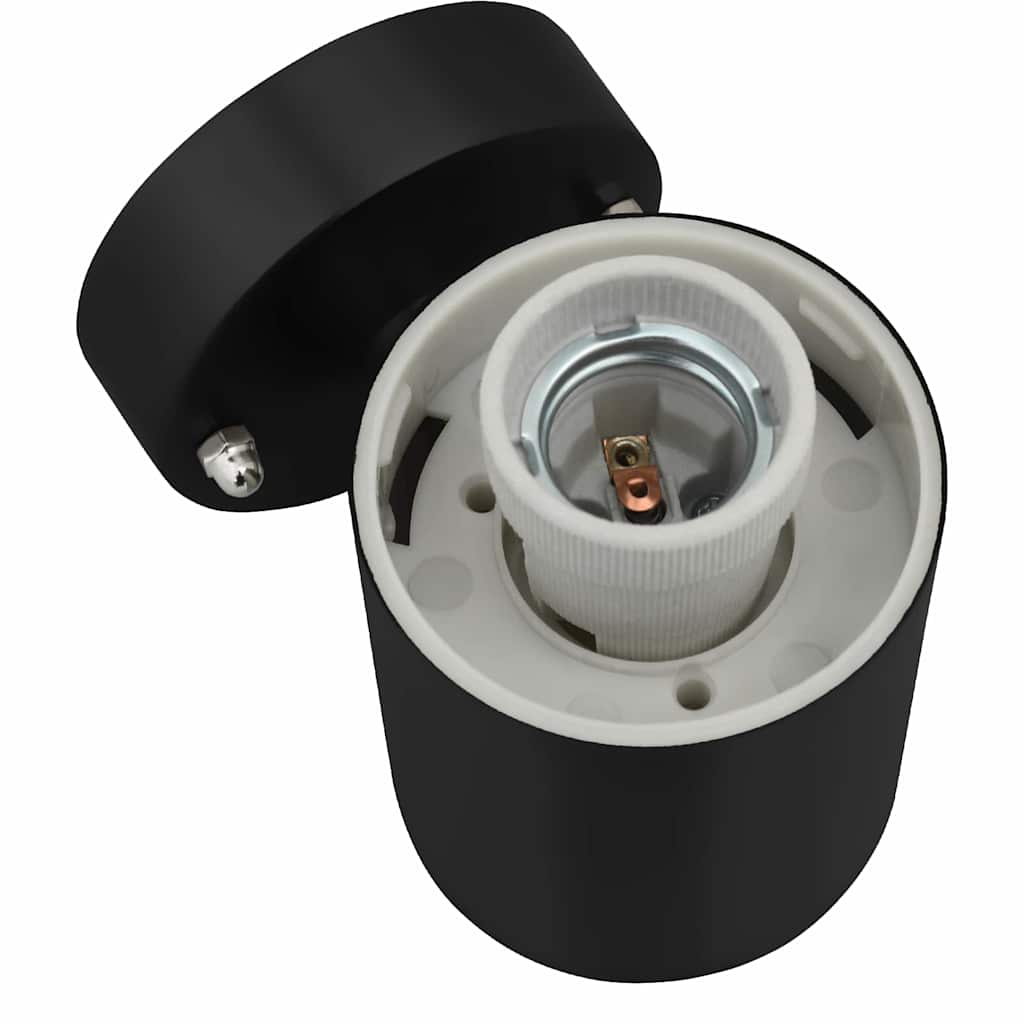 vidaXL Outdoor Wall Lights 2 pcs Black Stainless Steel IP44