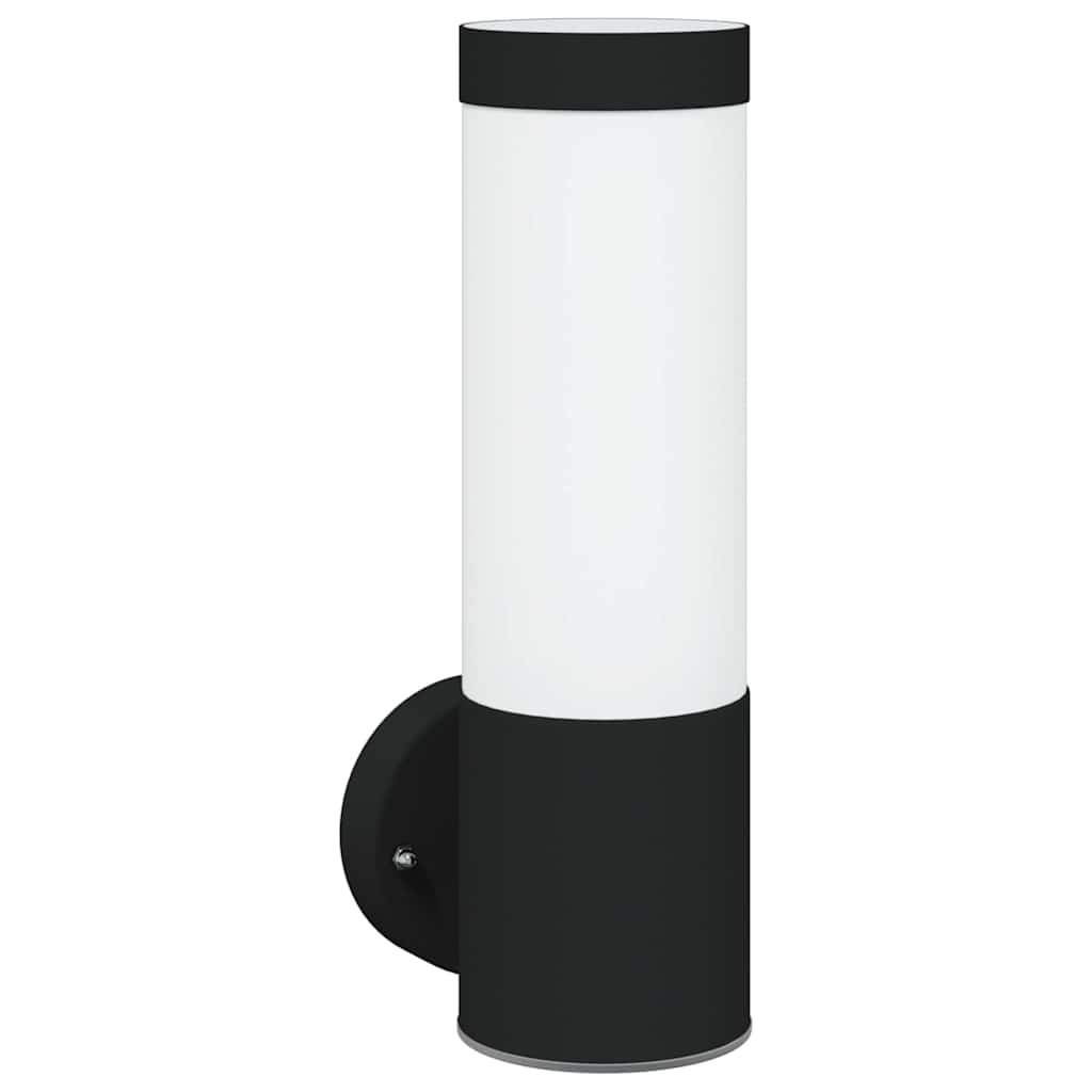 vidaXL Outdoor Wall Light 2 pcs Black 12 x 8.5 x 27 cm