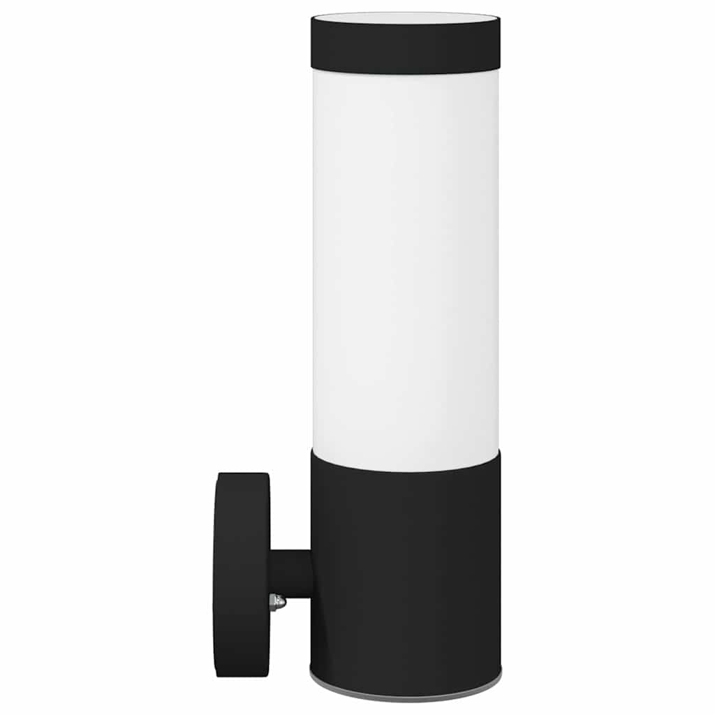 vidaXL Outdoor Wall Light 2 pcs Black 12 x 8.5 x 27 cm