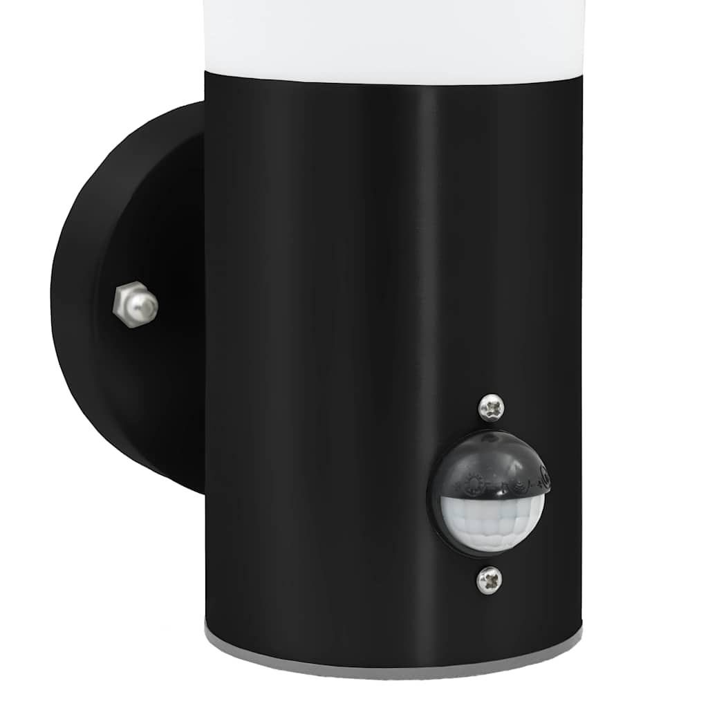vidaXL Outdoor Wall Light Black 12 x 8.5 x 29 cm