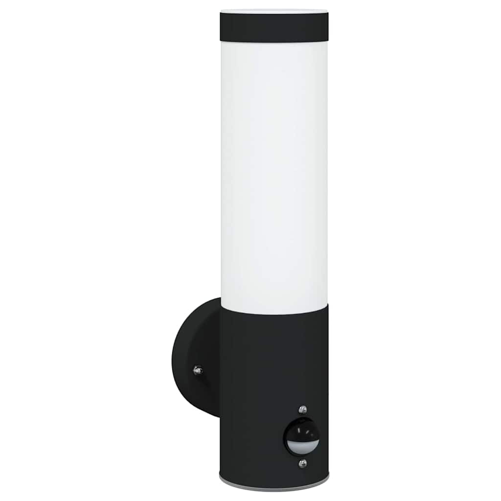 vidaXL Outdoor Wall Light Black 12 x 8.5 x 29 cm
