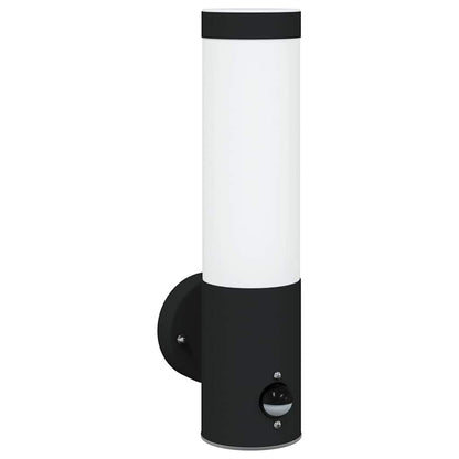 vidaXL Outdoor Wall Light Black 12 x 8.5 x 29 cm