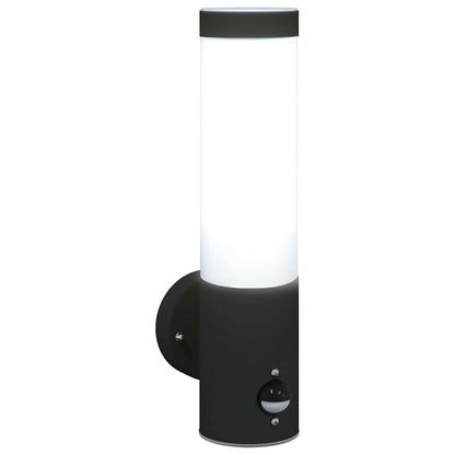 vidaXL Outdoor Wall Light Black 12 x 8.5 x 29 cm