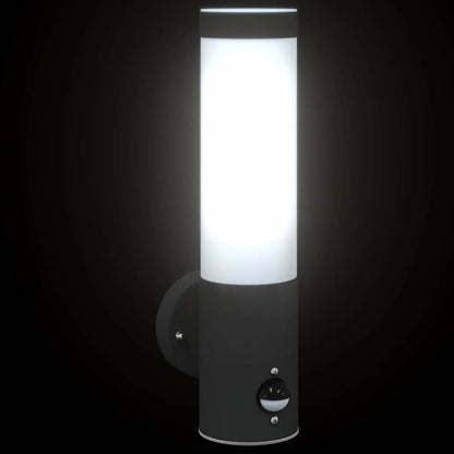 vidaXL Outdoor Wall Light Black 12 x 8.5 x 29 cm
