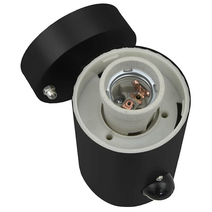 vidaXL Outdoor Wall Lights 2 pcs Black 12 x 7.5 x 29 cm