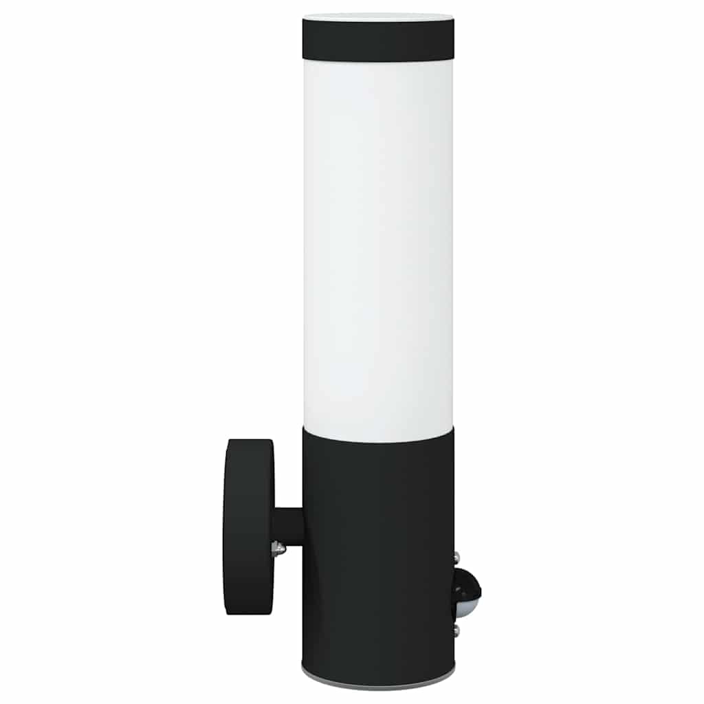 vidaXL Outdoor Wall Lights 2 pcs Black 12 x 7.5 x 29 cm