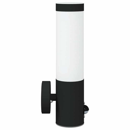 vidaXL Outdoor Wall Lights 2 pcs Black 12 x 7.5 x 29 cm