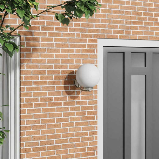vidaXL Outdoor Wall Light Silver Stainless Steel IP44