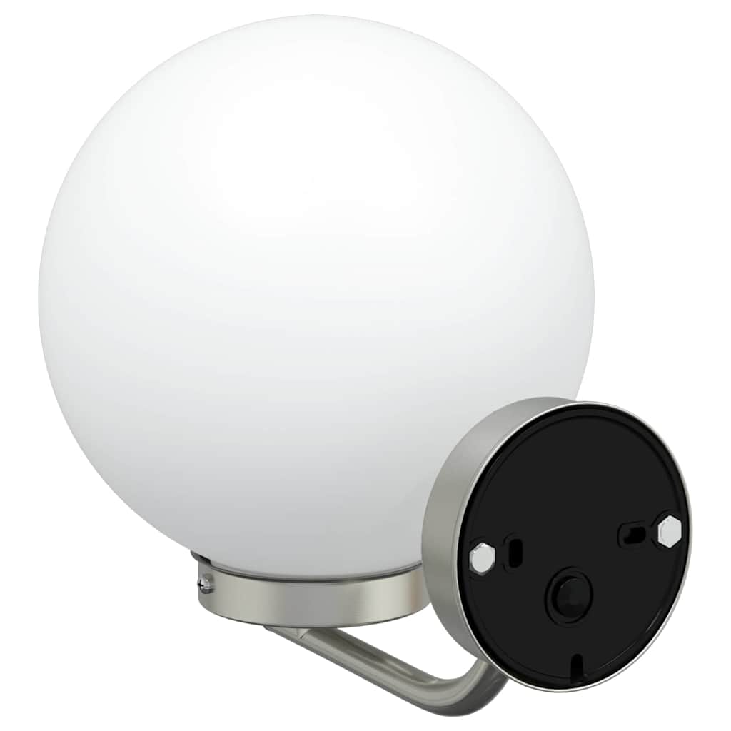 vidaXL Outdoor Wall Light Silver 29 x 25 x 33 cm