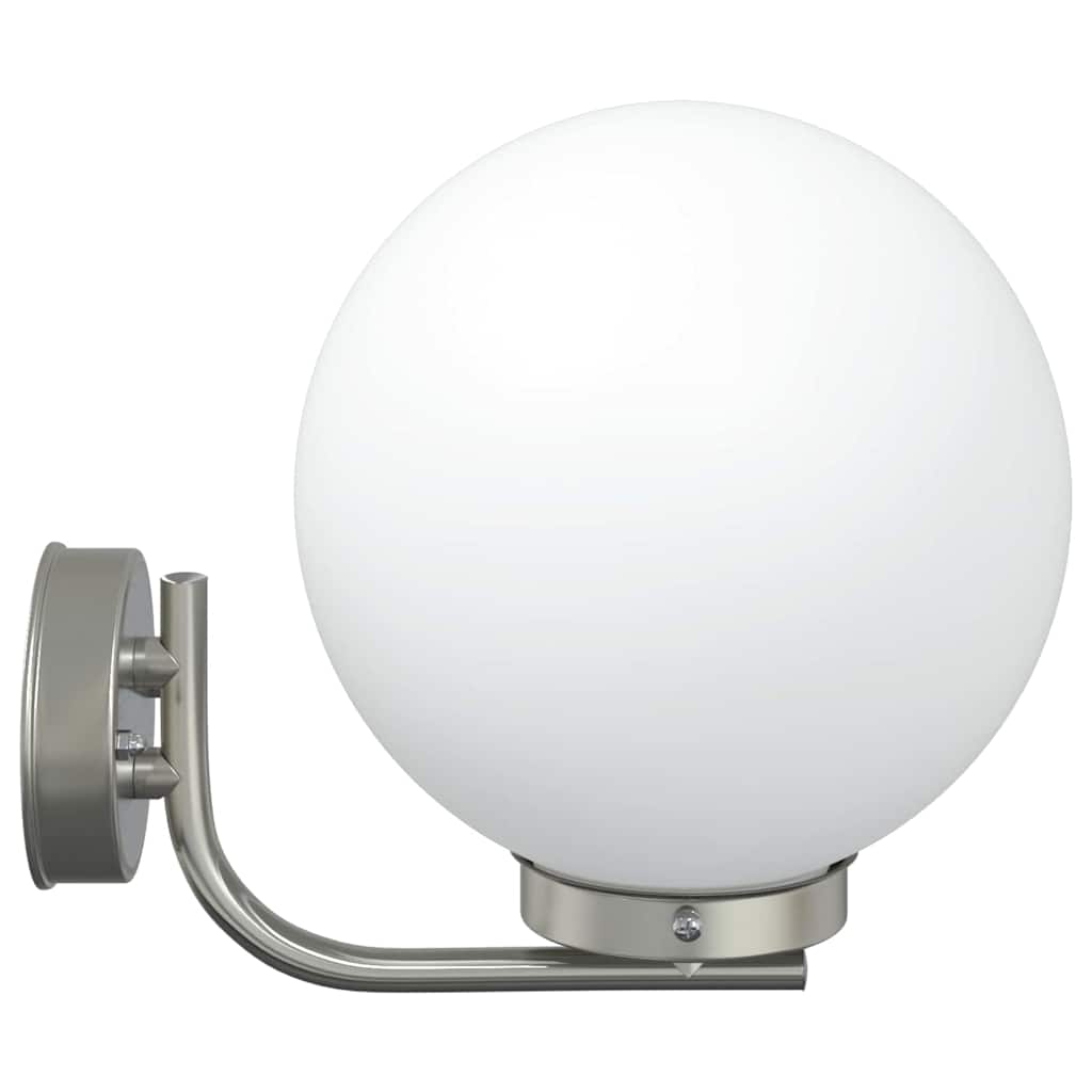 vidaXL Outdoor Wall Light Silver 29 x 25 x 33 cm