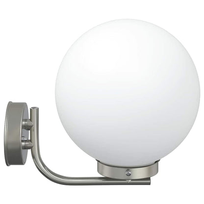 vidaXL Outdoor Wall Light Silver 29 x 25 x 33 cm