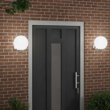 vidaXL Outdoor Wall Light 2 pcs Silver 29 x 25 x 33 cm