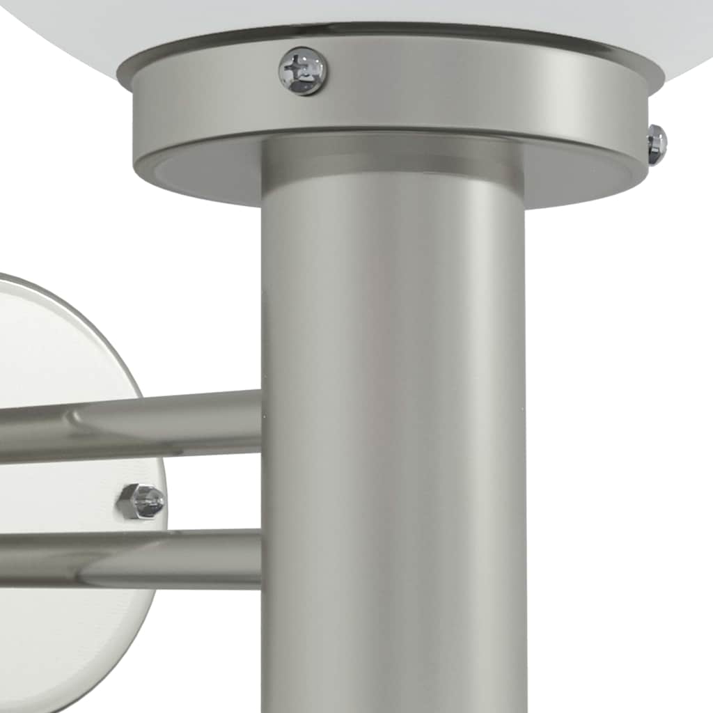 vidaXL Outdoor Wall Light Silver 28 x 25 x 38 cm