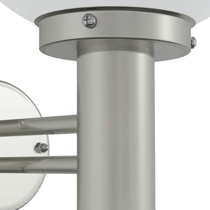 vidaXL Outdoor Wall Light Silver 28 x 25 x 38 cm