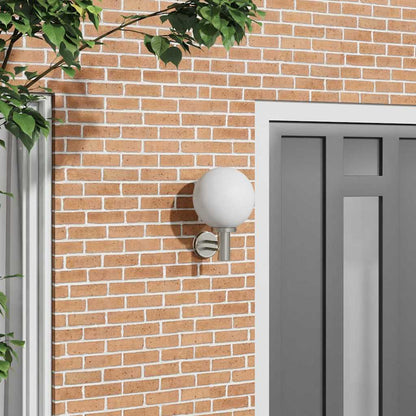 vidaXL Outdoor Wall Light Silver 28 x 25 x 38 cm