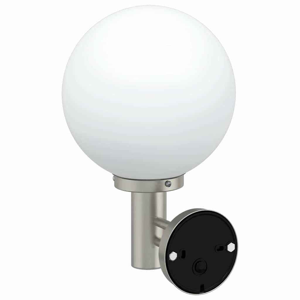 vidaXL Outdoor Wall Light Silver 28 x 25 x 38 cm