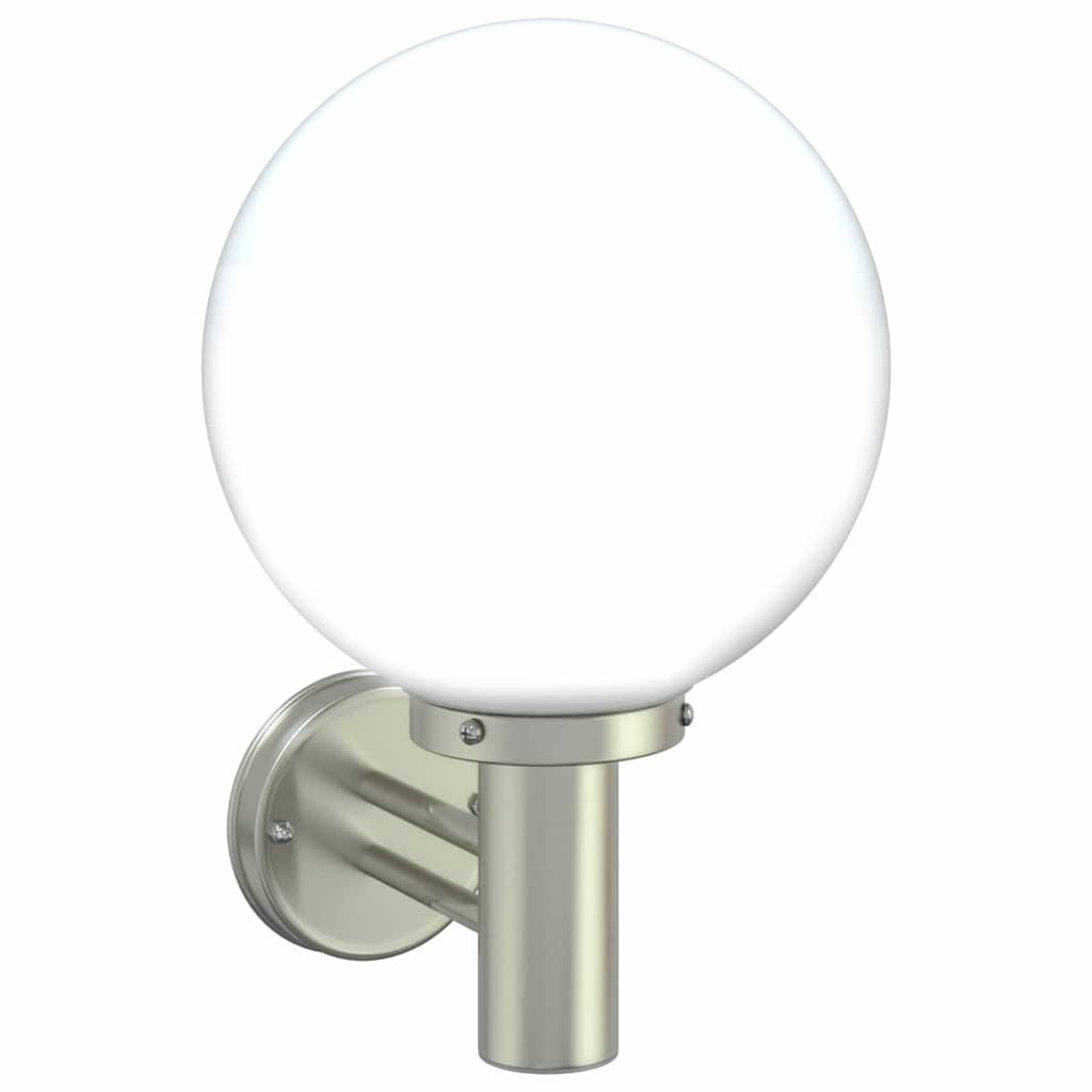 vidaXL Outdoor Wall Light Silver 28 x 25 x 38 cm