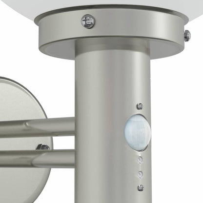vidaXL Outdoor Wall Light Silver 28 x 25 x 38 cm
