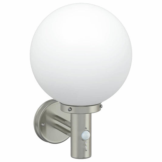 vidaXL Outdoor Wall Light Silver 28 x 25 x 38 cm