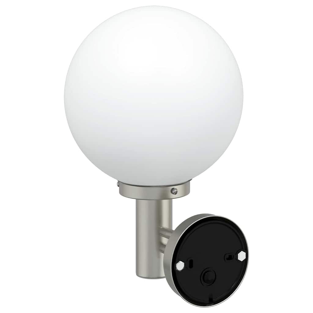 vidaXL Outdoor Wall Light Silver 28 x 25 x 38 cm