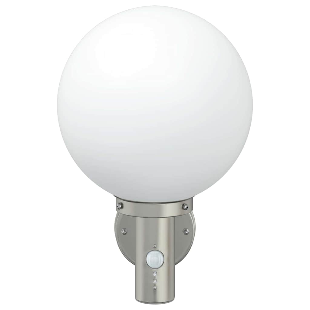 vidaXL Outdoor Wall Light Silver 28 x 25 x 38 cm