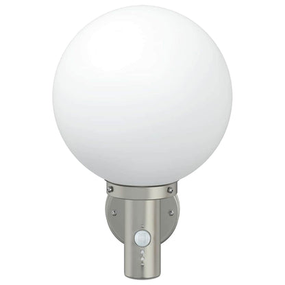 vidaXL Outdoor Wall Light Silver 28 x 25 x 38 cm
