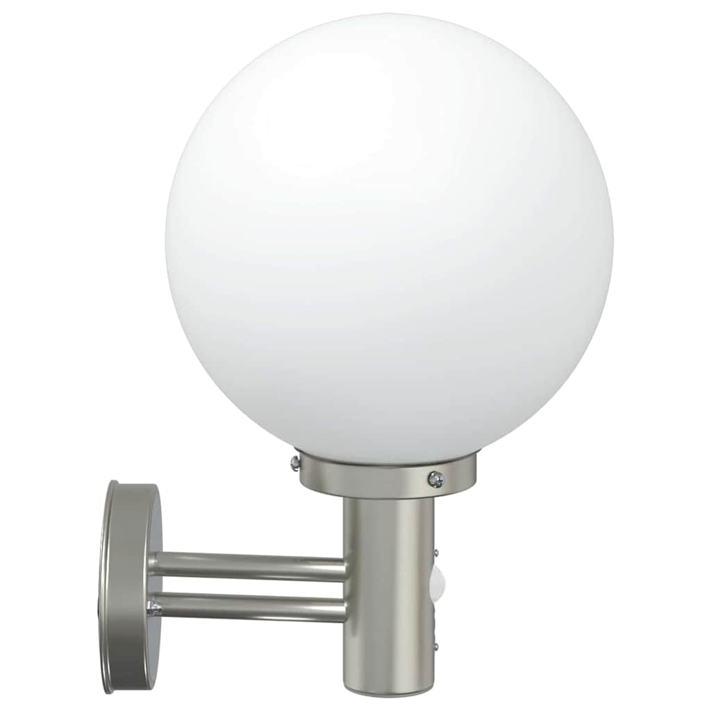 vidaXL Outdoor Wall Light Silver 28 x 25 x 38 cm