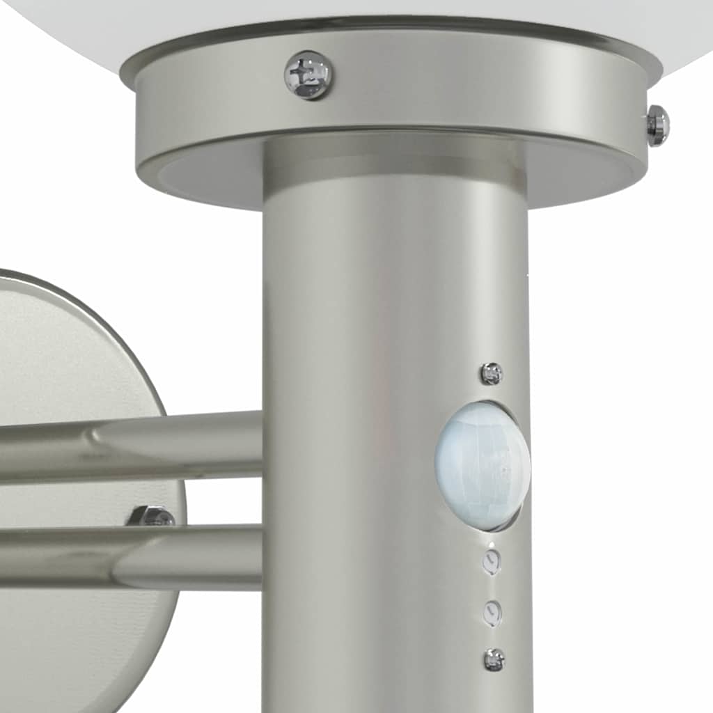 vidaXL Outdoor Wall Light 2 pcs Silver 28 x 25 x 38 cm