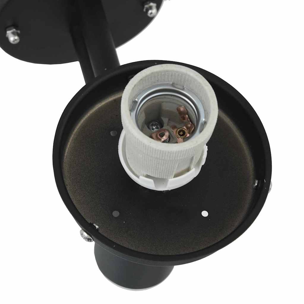 vidaXL Outdoor Wall Light Black 28 x 25 x 38 cm Stainless steel