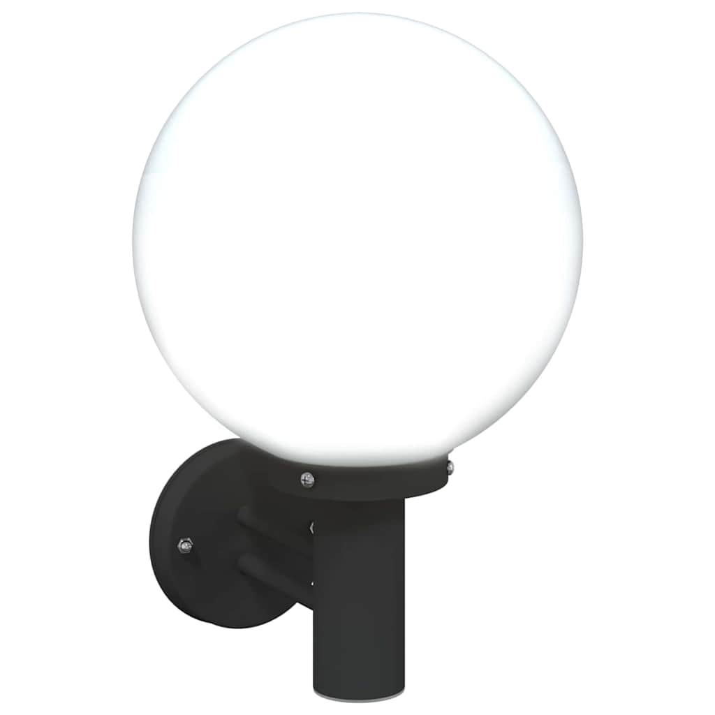 vidaXL Outdoor Wall Light Black 28 x 25 x 38 cm Stainless steel