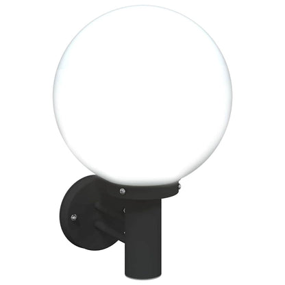 vidaXL Outdoor Wall Light Black 28 x 25 x 38 cm Stainless steel