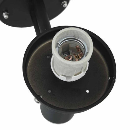 vidaXL Outdoor Wall Lights 2 pcs Black Stainless Steel IP44