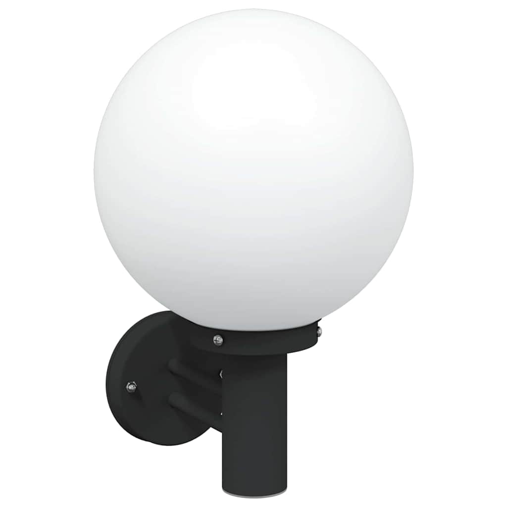 vidaXL Outdoor Wall Light 2 pcs Black 28 x 25 x 38 cm