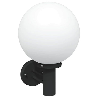 vidaXL Outdoor Wall Light 2 pcs Black 28 x 25 x 38 cm